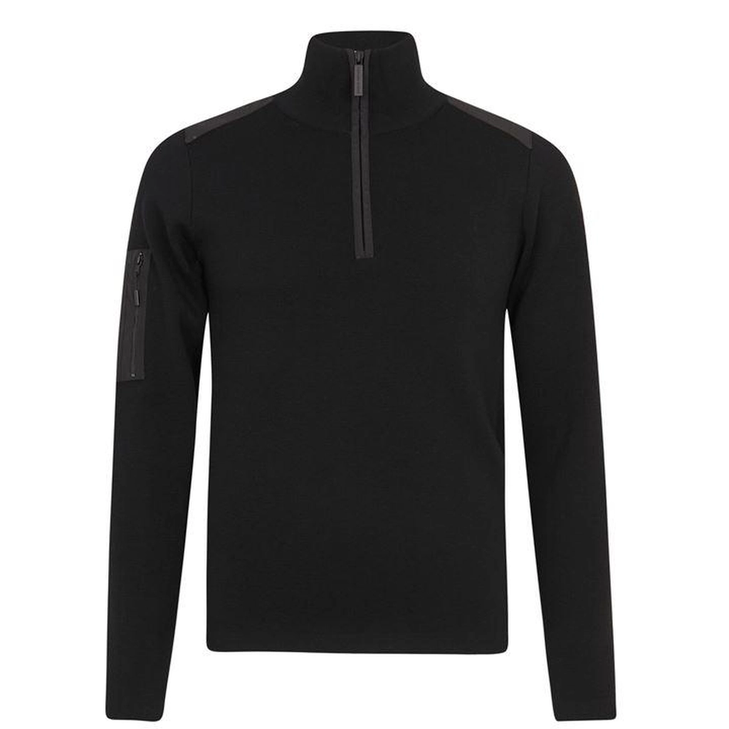 Canada Goose Stormont Quarter Zip Sweater - Black
